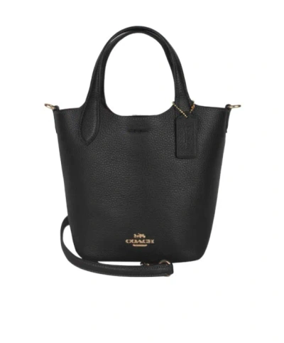 Coach Logo Shoulder Bag In Black