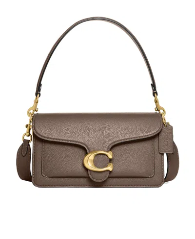 Coach Logo Shoulder Bag In Brown
