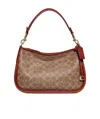 Coach Logo Shoulder Bag In Brown