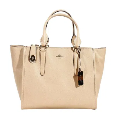 Coach Logo Shoulder Bag In Nude
