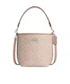 Coach City Bucket Bag In Signature Canvas In Nude