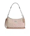 Coach Teri Shoulder Bag In Signature Canvas In Nude