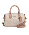 Coach Logo Shoulder Bag In Nude