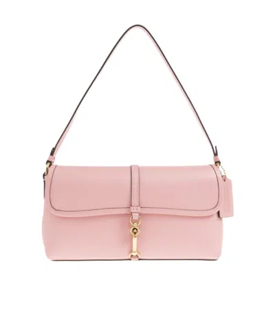 Coach Logo Shoulder Bag In Pink