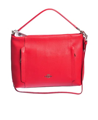 Coach Logo Shoulder Bag In Red
