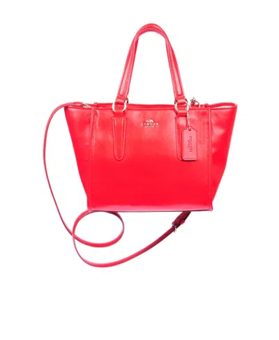 Coach Logo Shoulder Bag In Red