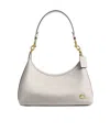 Coach Logo Shoulder Bag In White