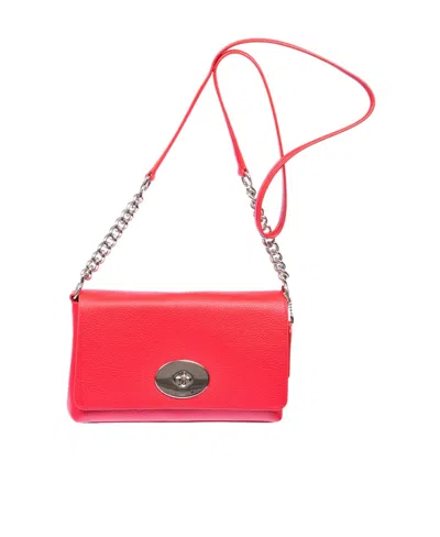 Coach Logo Strap Satchel In Red