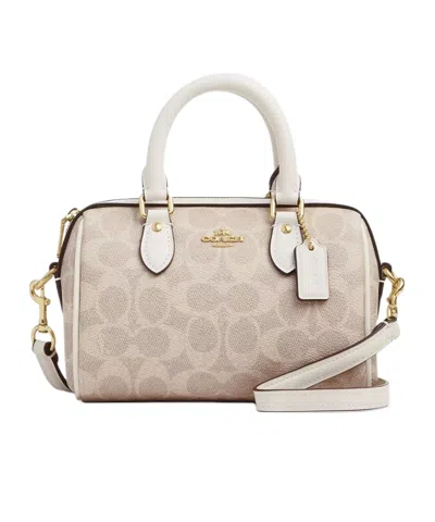 Coach Logo Tote Bag In Nude
