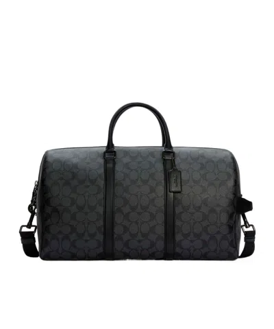 Coach Logo Travel Bag In Black
