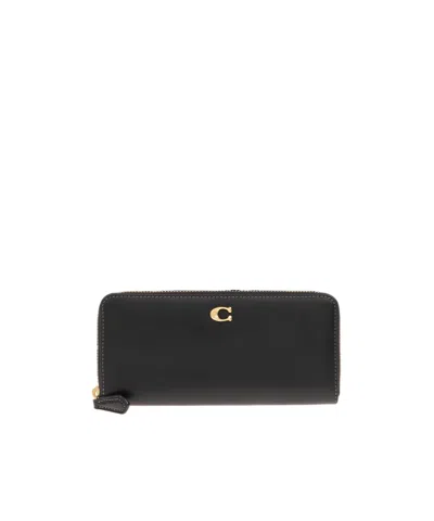 Coach Logo Wallet In Purple