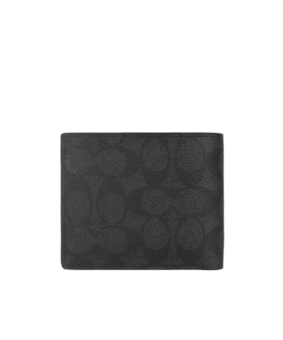 Coach Logo Wallet In Black
