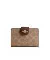 Coach Logo Wallet In Brown