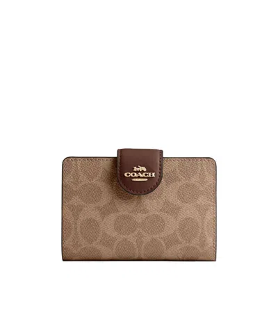 Coach Logo Wallet In Brown