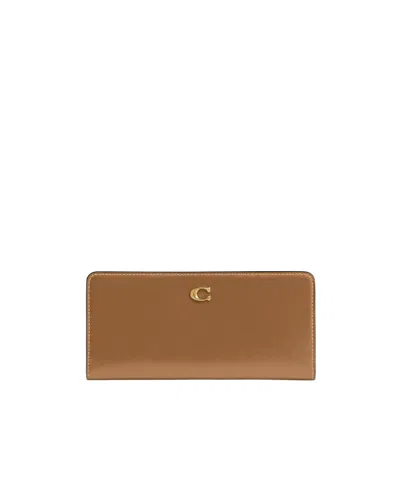 Coach Logo Wallet In Brown