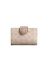 Coach Logo Wallet In Nude