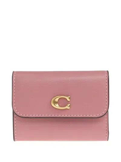 Coach Logo Wallet In Pink