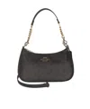 Coach Teri Shoulder Bag In Signature Canvas In Black