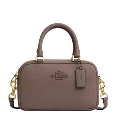 COACH LOGO ZIPPER SHOULDER BAG