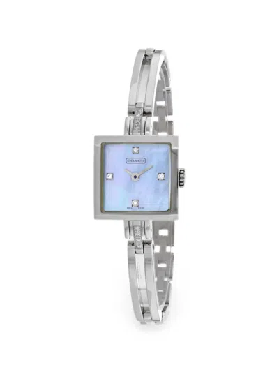 Coach Logo-detail 28mm Watch In Metallic