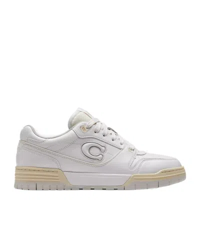 Coach New York White Synthetic Leather Soho Sneakers In Multi