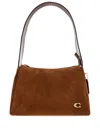 Coach Lola Initial Logo Zip Tote Bag In Brown