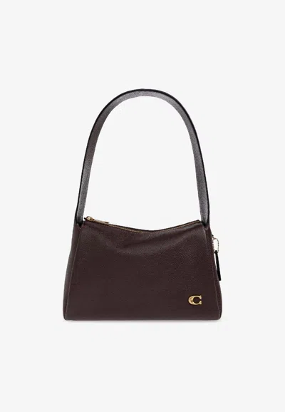Coach Lola Leather Shoulder Bag In Brown