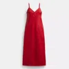 COACH LONG LEATHER DRESS