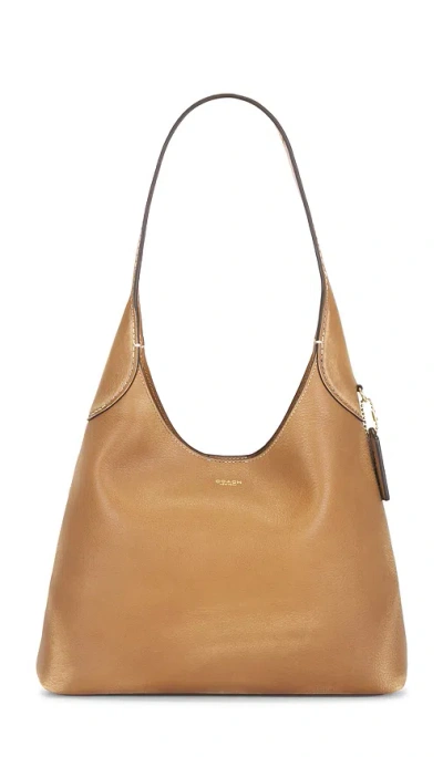 Coach Loved Leather Brooklyn Shoulder Bag 28 In Honey Brown
