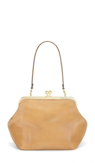Coach Loved Soft Kisslock Frame Bag 27 In Honey Brown