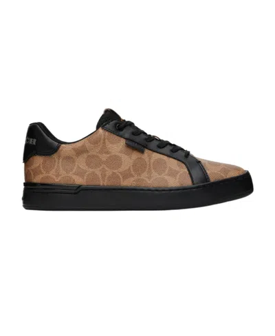 Coach Lowline Monogram Low-top Trainers In Black