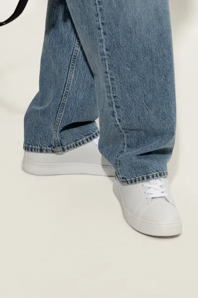 Coach Men's Leather Low-top Sneakers In Optic White