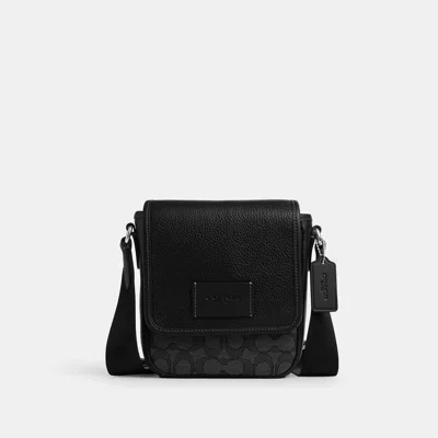 Coach Lucas Crossbody Bag In Signature Jacquard In Black