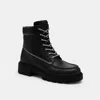 Coach Lug Sole Boot In Black