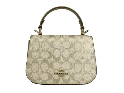 Coach Lysa Top Handle Bag Crossbody Champagne Gold