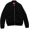 Coach Ma-1 Jacket In Black Nylon In Black