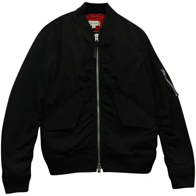 Coach Ma-1 Jacket In Black Nylon