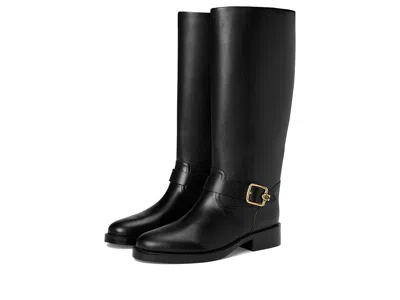 Coach Madeline Leather Boots In Black