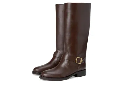 Coach Madeline Leather Boots Ii In Brown