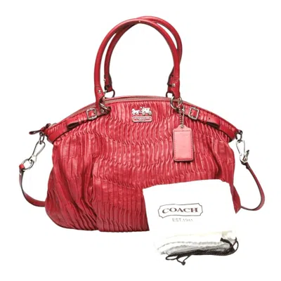 Pre-owned Coach Madison Leather Handbag Shoulder Bag ()