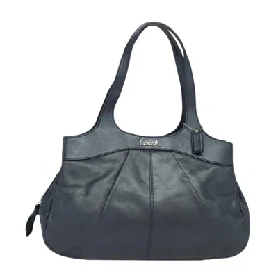 Pre-owned Coach Madison Leather Shoulder Bag () In Black