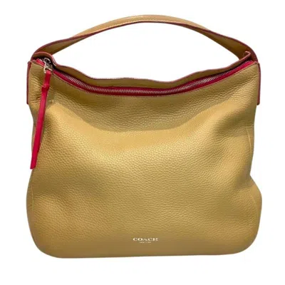 Pre-owned Coach Madison Light Brown Leather Handbag Shoulder Bag ()