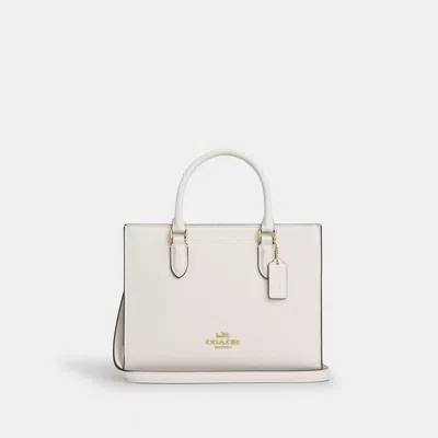 Coach Maggie Small Tote Bag In White