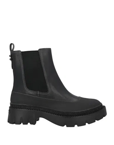 Coach Man Ankle Boots Black Size 8.5 Leather