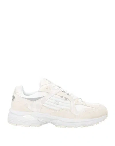 Coach Man Sneakers White Size 8.5 Leather, Textile Fibers