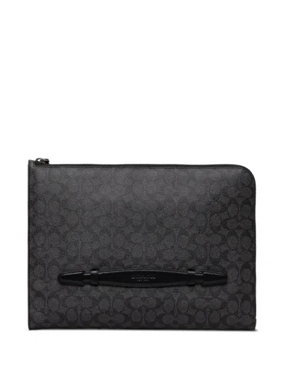 Coach Manhattan Signature-canvas Laptop Bag