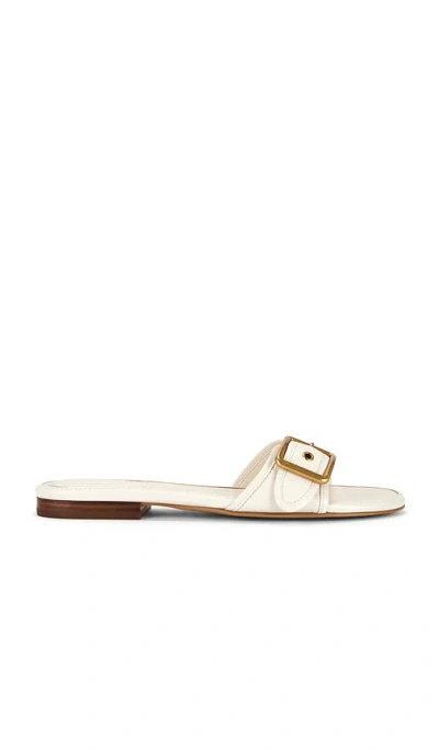 Coach Margot Flat Sandal In White
