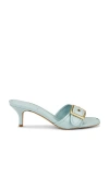 Coach Margot Leather Sandal In Blue