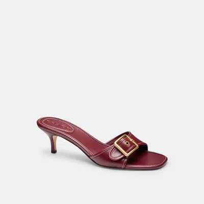 Coach Margot Sandal In Red