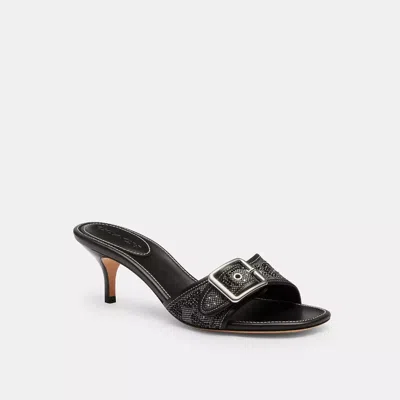 Coach Margot Sandal In Crystal Signature Jacquard In Multi